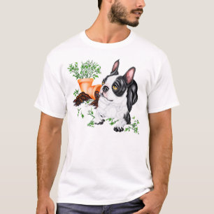 Boston Terrier Naughty Pup T - Shirt