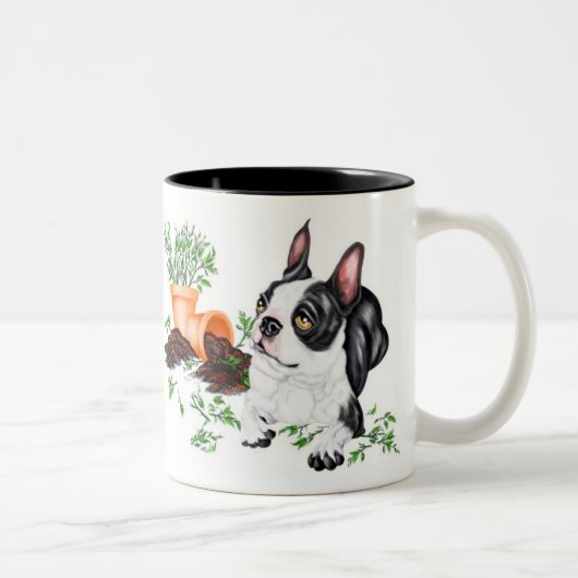 Boston Terrier Naughty Pup Tasse (Rechts)