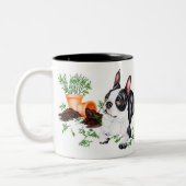 Boston Terrier Naughty Pup Tasse (Links)