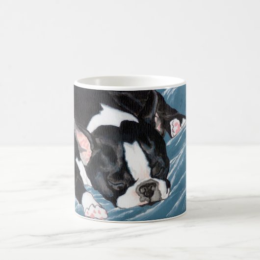 Boston-Terrier-Nickerchen Kaffeetasse (Mittel)