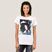 Boston-Terrier-Nickerchen T-Shirt (Vorne ganz)