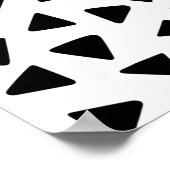 Boston Terrier Niedlich Black und White Poster (Ecke)