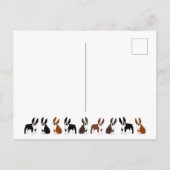 Boston Terrier Niedlich Black und White Postkarte (Rückseite)