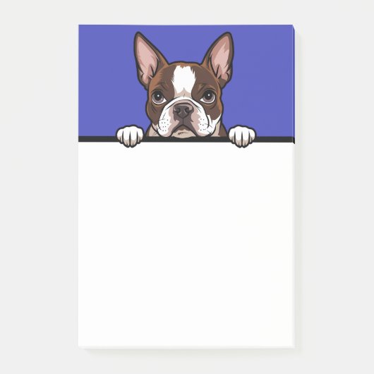 Boston Terrier Niedlich Boston Welpe Dog Lover Ges Post-it Klebezettel (Vorderseite)