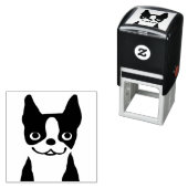 Boston Terrier Niedlich Dog Face Permastempel (Beispiel)