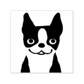 Boston Terrier Niedlich Dog Face Permastempel (Design)