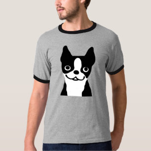 Boston Terrier Niedlicher Cartoon - Hund T-Shirt