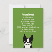 Boston Terrier - Niedlicher Hund mit benutzerdefin