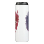 Boston Terrier Niedliches Geschenk für Hunde Vater Thermosbecher (Rückseite)