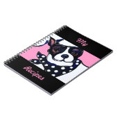 BOSTON TERRIER NOTIZBLOCK (Linke Seite)