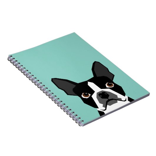 Boston Terrier Notizblock (Rechte Seite)