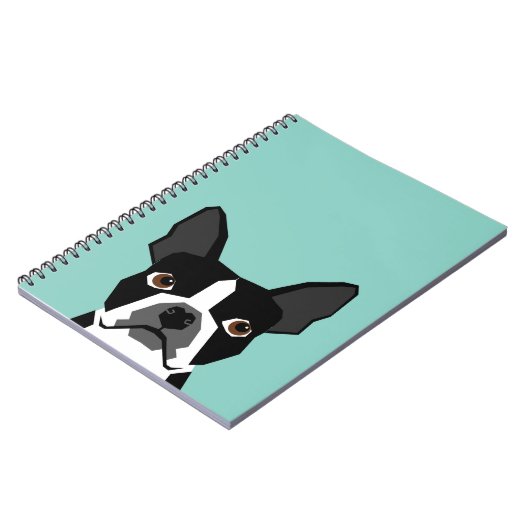 Boston Terrier Notizblock (Linke Seite)