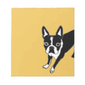 Boston Terrier Notizblock (Vorderseite)