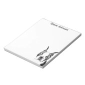 Boston Terrier Notizblock (Rotiert)
