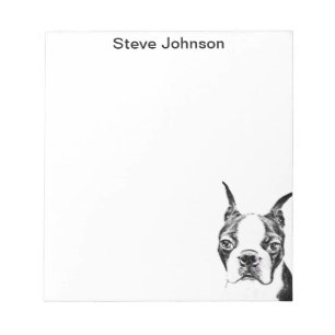 Boston Terrier Notizblock