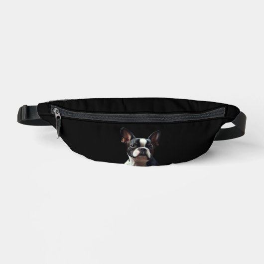 Boston Terrier - Oil Paint Classic T-Shirt Bauchtasche (Vorderseite)