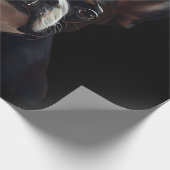 Boston Terrier - Oil Paint Classic T-Shirt Geschenkpapier (Ecke)