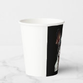 Boston Terrier - Oil Paint Classic T - Shirt Pappbecher (Rechts)