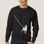 Boston Terrier on a Leash Dog Bostie Mom Dad Pet C Sweatshirt (Vorderseite)