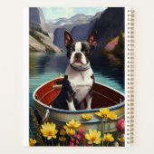 Boston Terrier on a Paddle: Ein Landschaftliches A Planer (Rückseite)