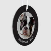 Boston Terrier Ornament (Vorderseite)