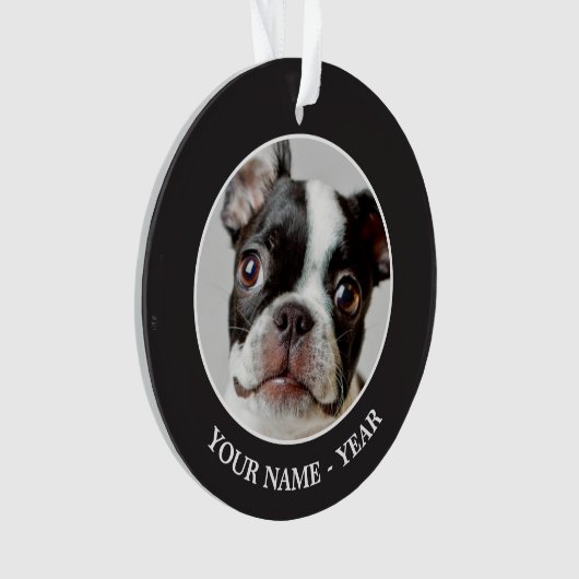 Boston Terrier Ornament (Vorderseite)