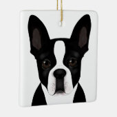 Boston Terrier Ornament (Rechts)