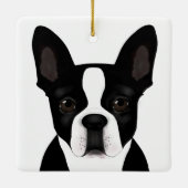 Boston Terrier Ornament (Rückseite)