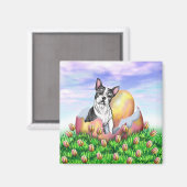Boston Terrier Osterüberraschungsmagnet Magnet (Vorderseite/Rückseite)