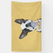 Boston Terrier Painting - Niedliche Original Dog A Banner (Vertikal)