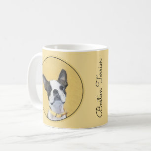 Boston Terrier Painting - Niedliche Original Dog A Kaffeetasse