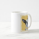 Boston Terrier Painting - Niedliche Original Dog A Kaffeetasse (VorderseiteRechts)