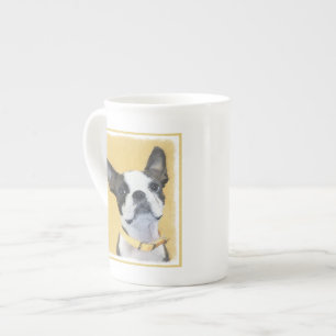 Boston Terrier Painting - Niedliche Original Dog A Porzellantasse