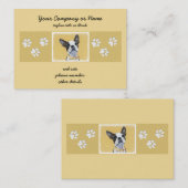 Boston Terrier Painting - Niedliche Original Dog A Visitenkarte (Vorne/Hinten)