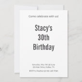 Boston Terrier Party Hat Birthday Party Einladung (Rückseite)