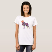 Boston-Terrier-Patchwork-Haustier-T - Shirt (Vorne ganz)