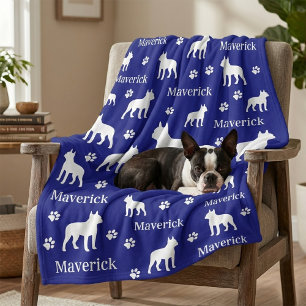 Boston Terrier Personalisiert Blanket Fleecedecke