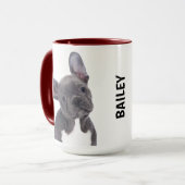 Boston Terrier Personalized Mug Tasse (Vorderseite Links)