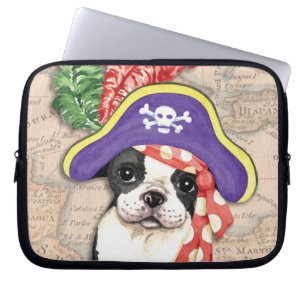 Boston Terrier Pirate Laptopschutzhülle