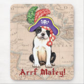 Boston Terrier Pirate Mousepad (Vorne)