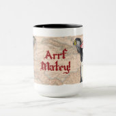 Boston Terrier Pirate Tasse (Zentrum)