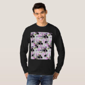 Boston Terrier Pixart Pattern Graphic T-Shirt (Vorne ganz)