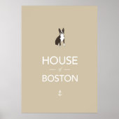 Boston Terrier Plakatdruck Poster (Vorne)