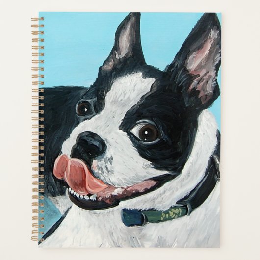 Boston Terrier Planner Planer (Vorderseite)