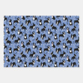 Boston Terrier Playtime Cute Dogs Geschenkpapier Set (Vorderseite 3)