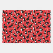 Boston Terrier Playtime Cute Dogs Geschenkpapier Set (Vorderseite 2)