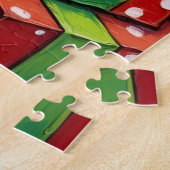 Boston Terrier Pop Art Christmas Packages Hat Puzzle (Seite)