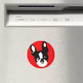 Boston Terrier Pop Art Magnet (In Situ (Geschirrspüler))