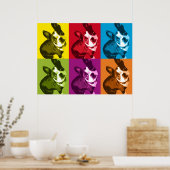 Boston Terrier Pop Art Poster (Küche)