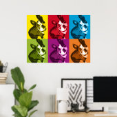 Boston Terrier Pop Art Poster (Heimbüro)